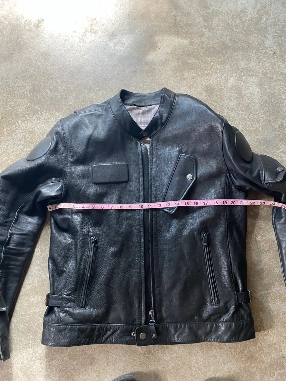 Spidi Fandango Leather Motorcycle Biker Jacket
